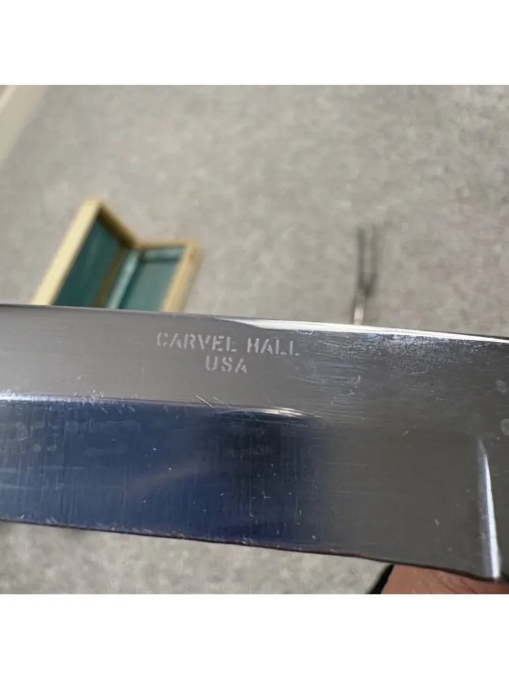 Carvel Hill Carving Set By Briddell Annapolis Regency Inlay Design Silver Ivory